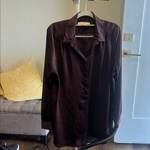 LOFT Rich Plum Blouse